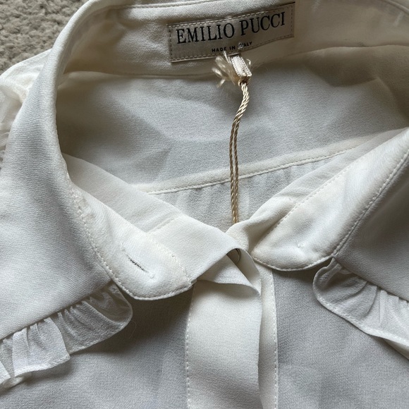 BNWT Emilio Pucci Ivory Blouse 36 - Picture 2 of 6